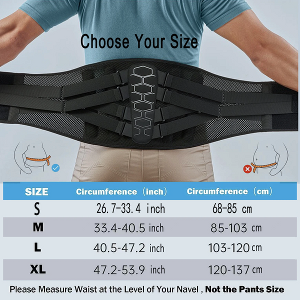 Back Brace for Lower Back Pain Relief with Pulley