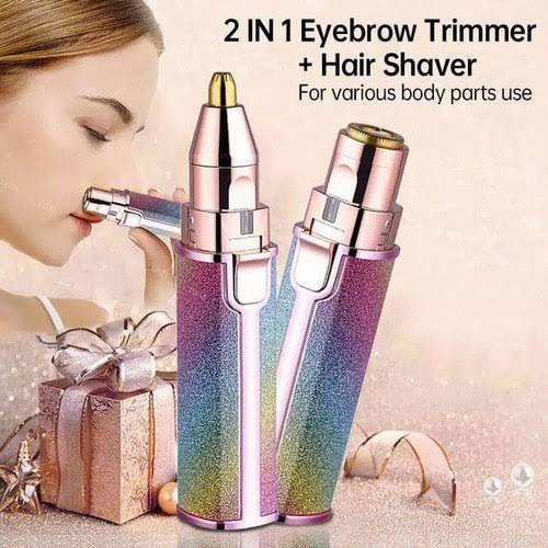 2 In 1 Eyebrow Trimmer For Women Eyebrow Hair Remover Painless